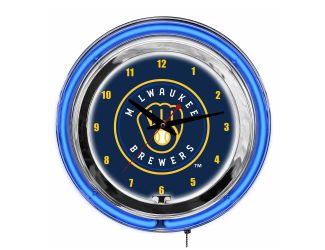 Milwaukee Brewers 14" Neon Clock