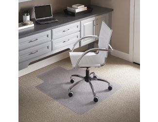 45" x 53" Carpet Chair Mat with Lip and Scuff and Slip Resistant Textured Top