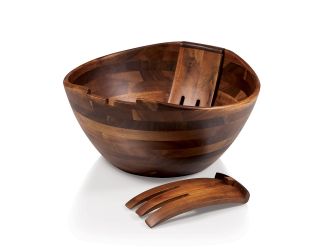 Fabio Mescolare Salad Bowl with Integrated Mixing Claws