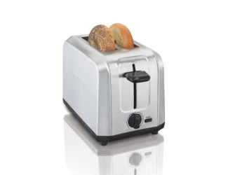 Brushed Stainless Steel 2-Slice Toaster w/ Extra Wide Slots