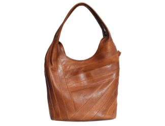 Kiki Leather Shoulder Bag Cognac