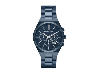Men's Lennox Chronograph Blue Stainless Steel Watch Blue Dial