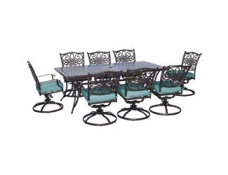 Traditions 9-Piece Dining Set in Blue