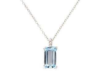 Diamond & Blue Topaz Necklace