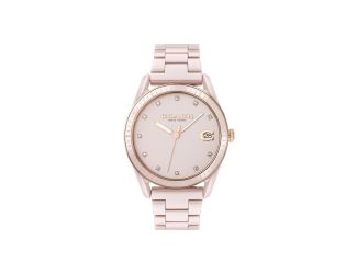 Ladies Park Silver-Tone Crystal Watch Silver & White Motif Dial