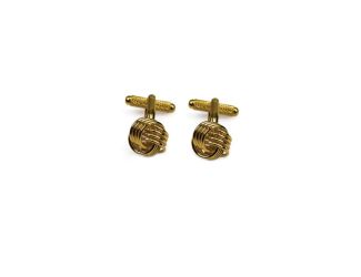 18K Gold Plated Knot Cufflinks