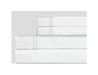 Grande Hotel King Sheet Set - Ivory/Ivory