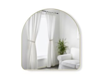 Hub Arched Mirror 34x36 Brass