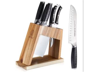 Classic Knife Set with Wooden Block