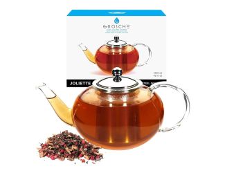Infuser Teapot: Joliette - 1250ml/42 fl. Oz glass teapot with stainless steel infuser