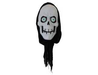 2.5-ft. Animated Reaper, Sound, Multi-Colored LED Eyes, Battery Operated, Halloween Decoration, Indo