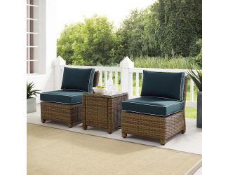 Bradenton 3Pc Outdoor Wicker Chair Set
