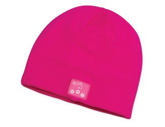 Bluetooth Knit Cap w/ Built-in Speakers and Mic Pink
