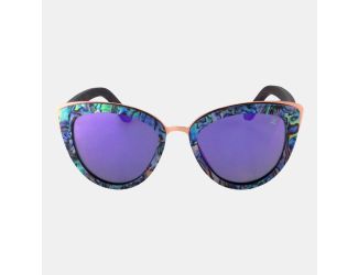 Vega 2 - Abalone Wooden Sunglasses Purple