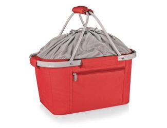 Metro Basket Collapsible Cooler Tote, (Red)