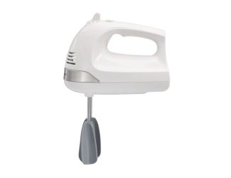 6 Speed Hand Mixer w/ Snap-on Case White