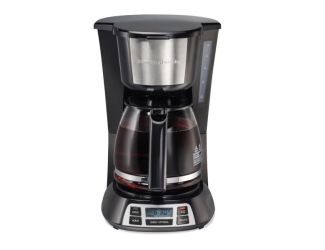 12 Cup Programmable Coffeemaker Black/Silver