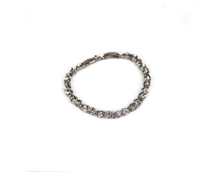 CZ Double Link Style Bracelet