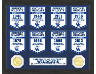 University of Kentucky Basketball National Champions Banner Collection Photo Mint