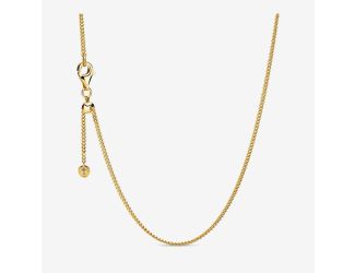 Gold Plated Curb Chain Necklace Size 23.6"