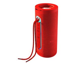 Portable Bluetooth Speaker w/ Flashlight Red