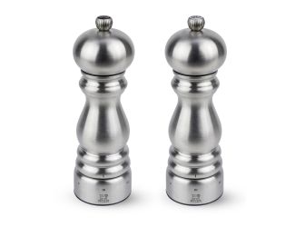 Paris Chef U'Select 18cm Manual Salt and Pepper Mill Duo - Stainless Steel