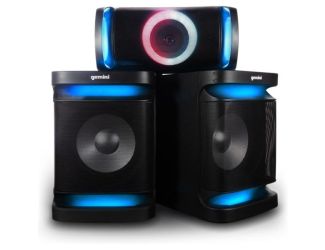 Dual Home Stereo w/ LED Party Lights Size 12"