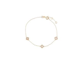 Triple Mother Of Pearl Clover Bracelet