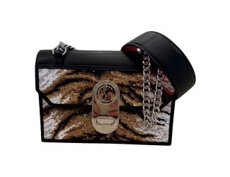 Christian Louboutin Elisa Paillettes Sequin Bengal Calf Bag