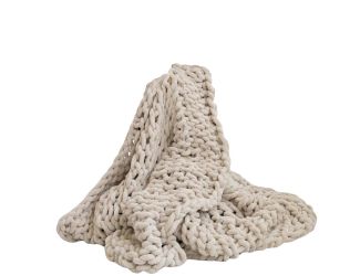 Infinite Chunky Knit Blanket Size 43" x 70"