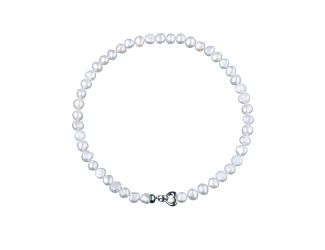 19-1/2" White Baroque Nugget Pearl Necklace