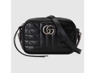 Gucci GG Marmont mini shoulder bag-black (silver hardware)