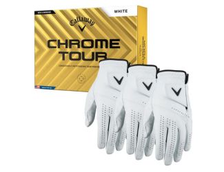 Callaway Chrome Tour Ball & Glove Bundle
