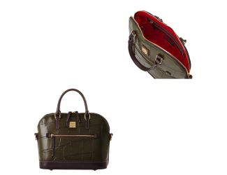 Denison Domed Zip Satchel