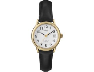 Women's Easy Reader Black Leather Strap Watch