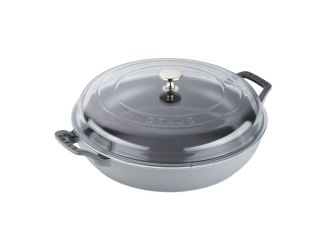 3.5qt Cast Iron Braiser w/ Glass Lid Graphite Gray