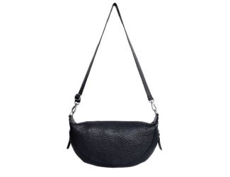Callie Leather Sling/Crossbody Bag Black
