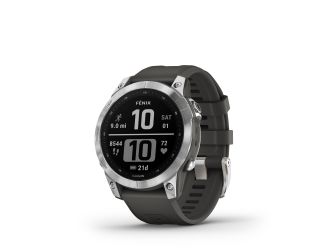 Garmin fenix 7  Standard Edition, Silver with Graphite Band