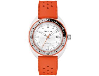 Men's Snorkel HNBR Rubber watch, White dial