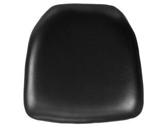 Hard Black Vinyl Chiavari Chair Cushion - Event Accessories - Chair Cushions