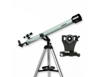 Stara Series 45-675x60mm Refractor Telescope with Smartphone Digiscoping Adapter