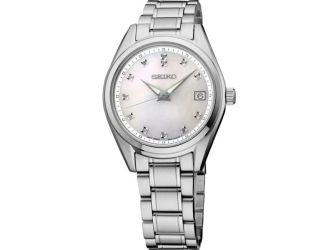 Diamonds SS Quartz Mother of Pearl Dial
