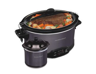 Stay or Go 7qt Programmable Slow Cooker w/ Party Dipper