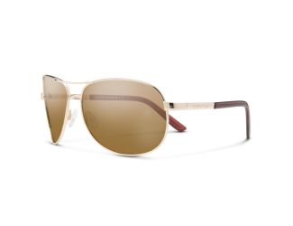 Suncloud Aviator Sunglasses - (Frame) Gold; (Lens) Brown