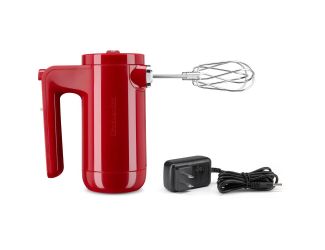 Cordless 7-Speed Hand Mixer with Turbo Beaters II in Empire Red