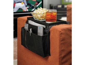 Arm Rest Organizer with Table Top - (6 Pack) (Black)