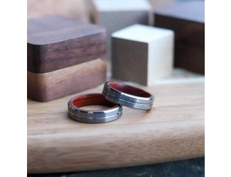 Chief - Tungsten & Rosewood Ring Size 8