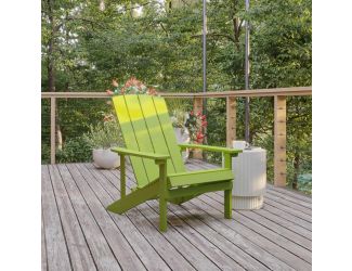 Outdoor Mahogany All-Weather Poly Resin Wood Adirondack Chair