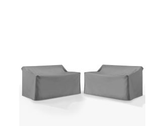 2Pc Outdoor Loveseat Furniture Cover Set