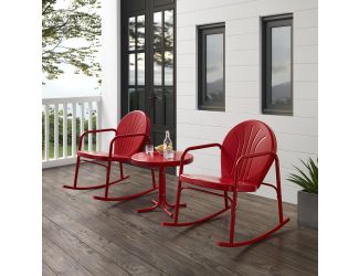 Griffith 3Pc Outdoor Rocking Chair Set